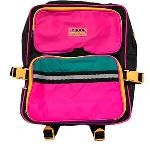 Vintage Kids Backpack 90s Multi Colored Bag School Systems 90s 80s